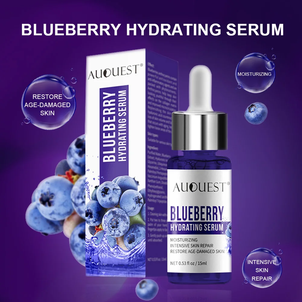 

New Blueberry Face Cream Essence Whitening Cream Moisturizing Snail Cream Deep Hydrating Anti Wrinkle Face Serum Skin Care