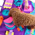 Собака нюхательный коврик для домашних животных, обучение Одеяло съемная флисовая колодки коврик для собак снять стресс Nosework головоломки игрушки для домашних животных носовая фиксирующая накладка