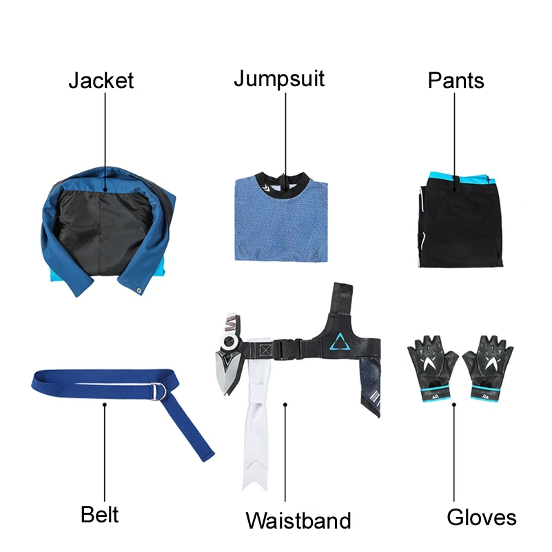 

Adult Women Games Valorant Jett cosplay Costume Halloween Party For Girl Suit Custom