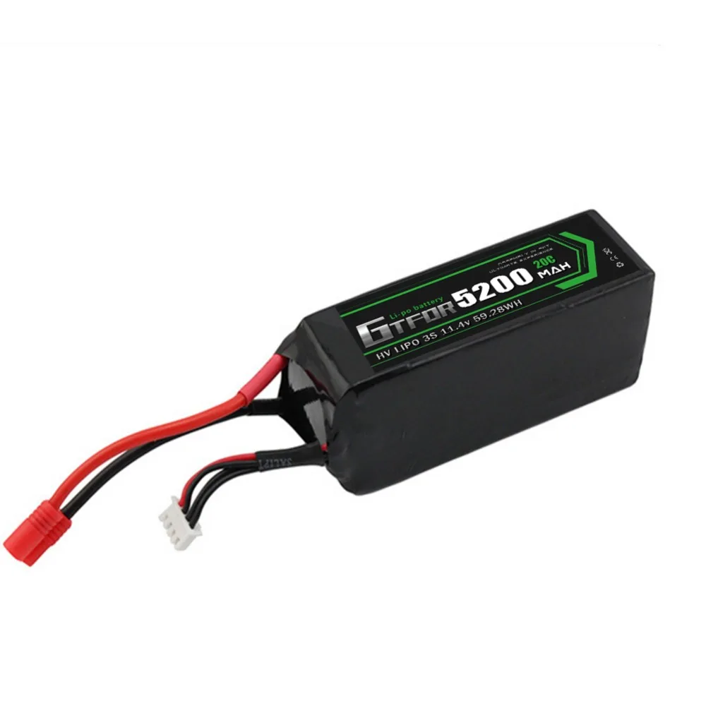 GTFDR батарея lipo 2S 7,4 V 10000mah 60C 120C HV 3S 11,4 V 5200mah 20C 40C для радиоуправляемого автомобиля дрона FPV Walkera QR X350 PRO квадрокоптера