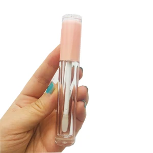 Пустой тюбик для блеска для губ, 52030100 шт., 5 мл, Baby Pink Purrple cap, сделай сам, флакон для бальзама для губ, подводки для глаз, оптовая продажа, косметический упаковочный контейнер