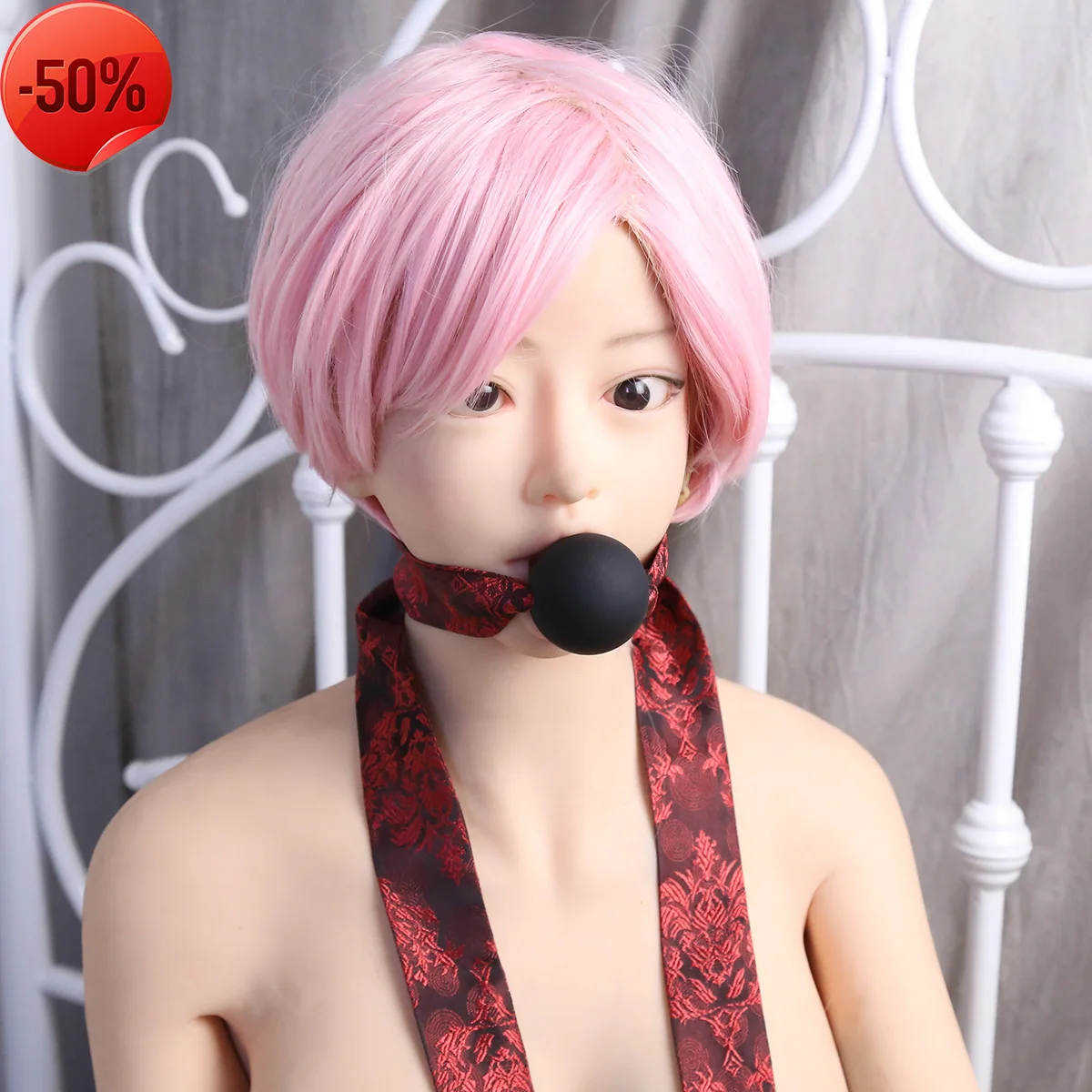 

Интимные изделия красный классический стиль шнуровка черный твердый силиконовый рот шар Забавный рот