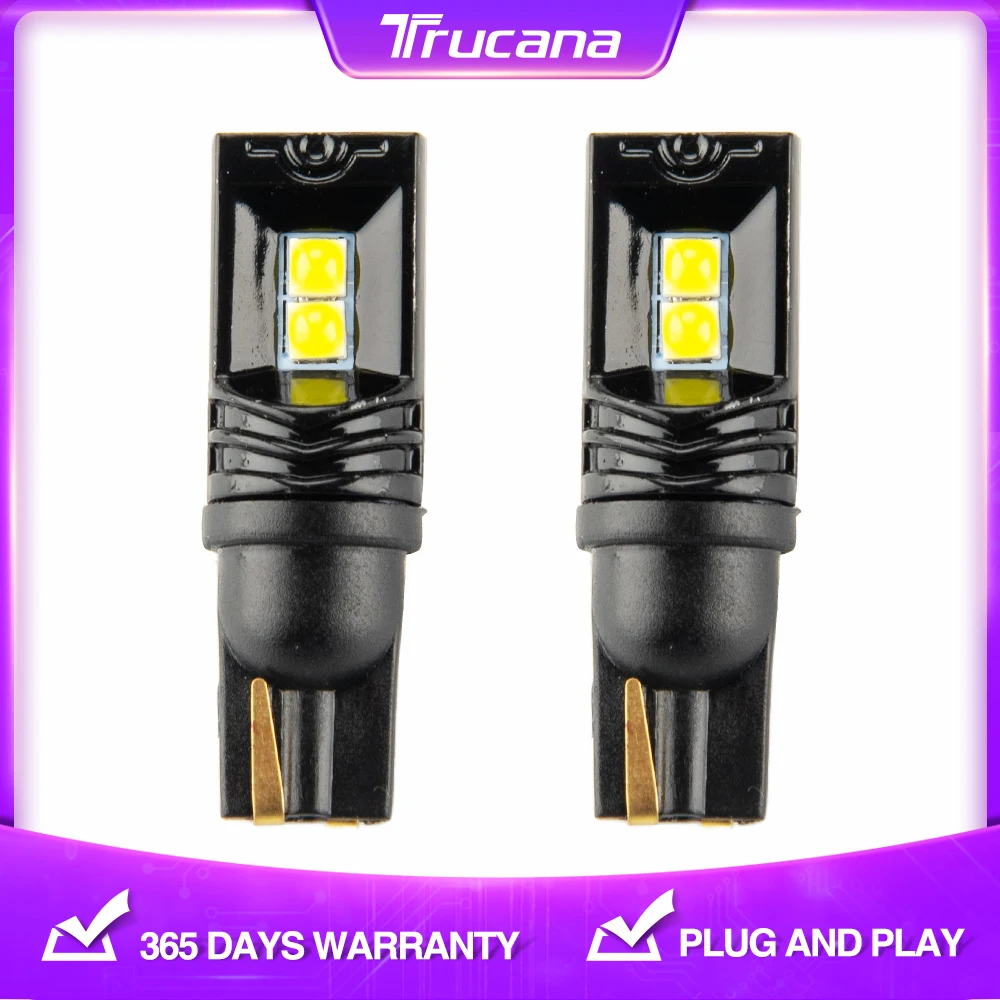 

2 шт., автомобисветильник светодиодные лампы T10 3030 6500K 12 В