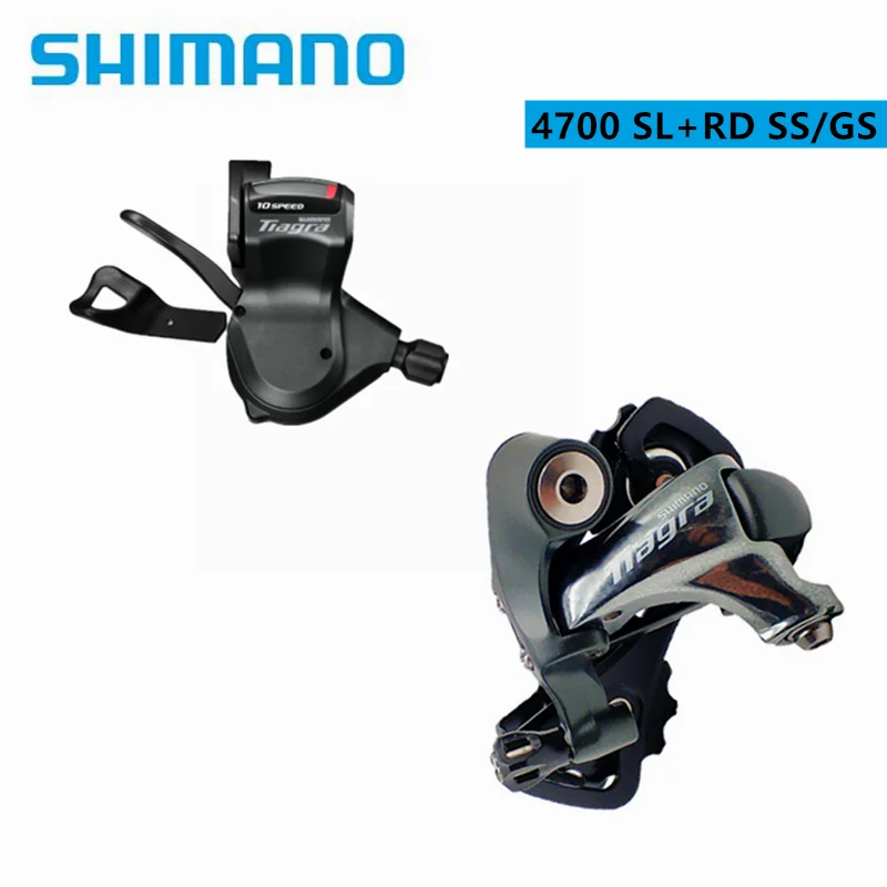 

SHIMANO Tiagra 10 Speed 4700 2Pcs Groupset 4700 SL+RD SS GS Rear Derailleur Right Shifter For ROAD Bike Bicycle