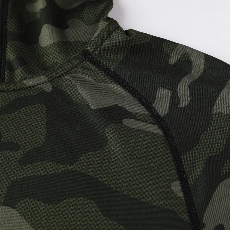 Men Sports Jackets Camouflage Outdoor Sports Zipper Hoodies Casual Gym Training Sweatshirts Breathable Running Thin Coats