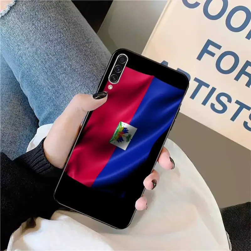 

Vintage Haitian Flag Sign Symbol Phone Case For Samsung galaxy A S note 10 7 8 9 20 30 31 40 50 51 70 71 21 s ultra plus