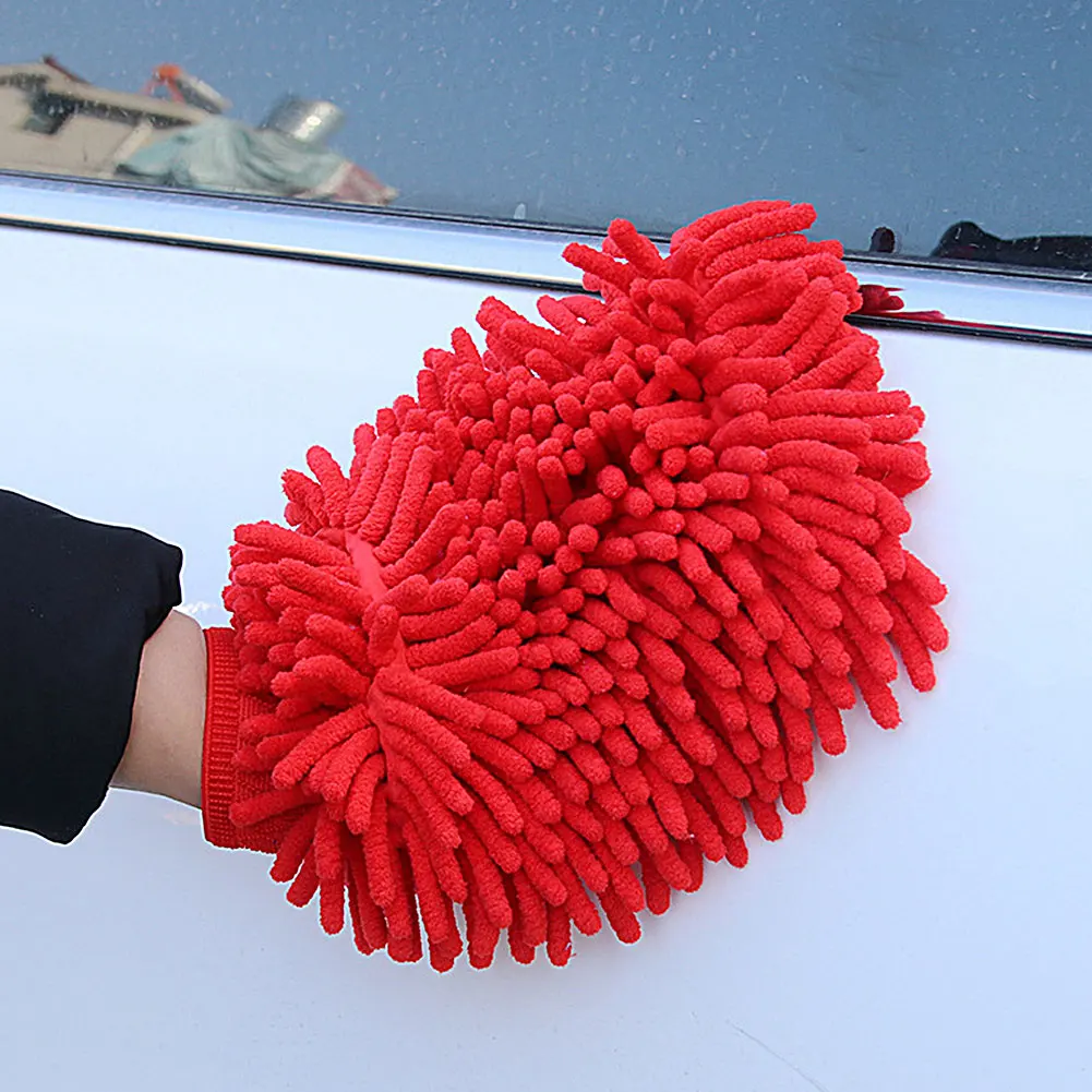 

2pcs/pack Ultra Soft Exterior Interior Tools Polishing Cleaning Glove Dust Remove Detailing Large Car Wash Mitt Reusable