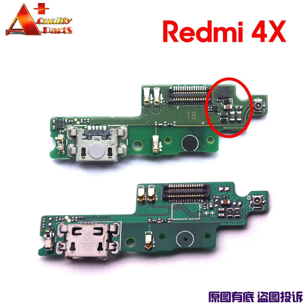 100% новая Оригинальная USB плата для Xiaomi Redmi 4X док разъем Micro Usb порт зарядная и