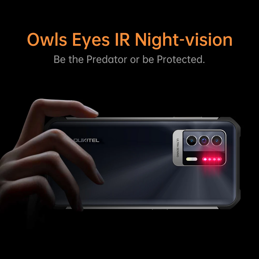 oukitel wp17 ip68 waterproof rugged smartphone 8gb128gb 8300mah ir night vision camera android 11 6 78 fhd nfc mobile phone free global shipping