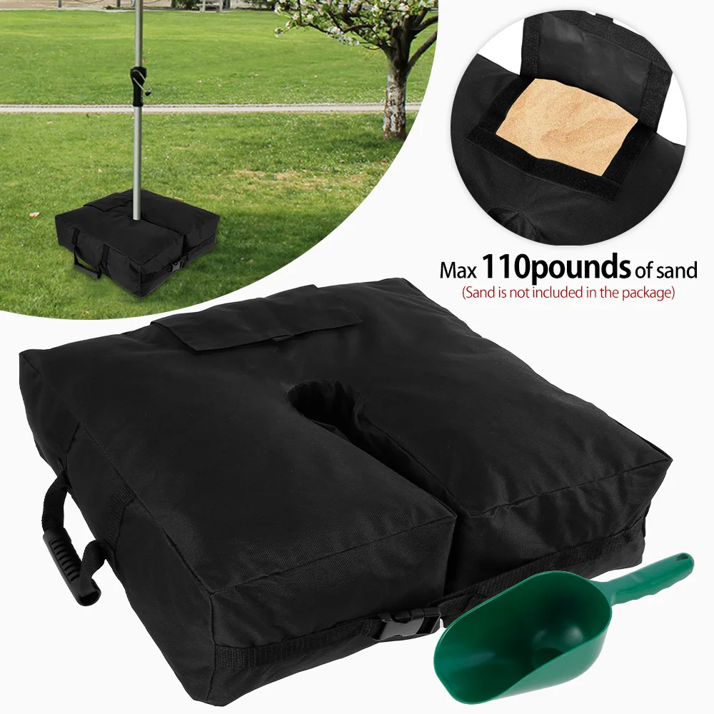 

Patio Umbrella Base Weight Bag Weatherproof Parasol Umbrella Heavy Sand Bags Stand Base Square Fixed Sandbag Tent Accessories