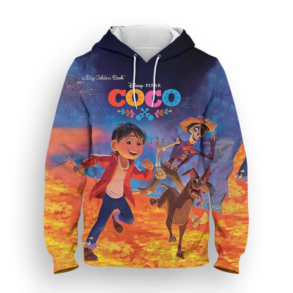 

Coco Cartoon Anime Sweatshirt For Men Streetwear Spring Fashion Women Hoodie Long Sleeve 3D Print Children Pullovers