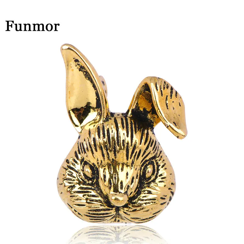 Женская/Детская брошь в форме кролика золотого цвета | Украшения и аксессуары