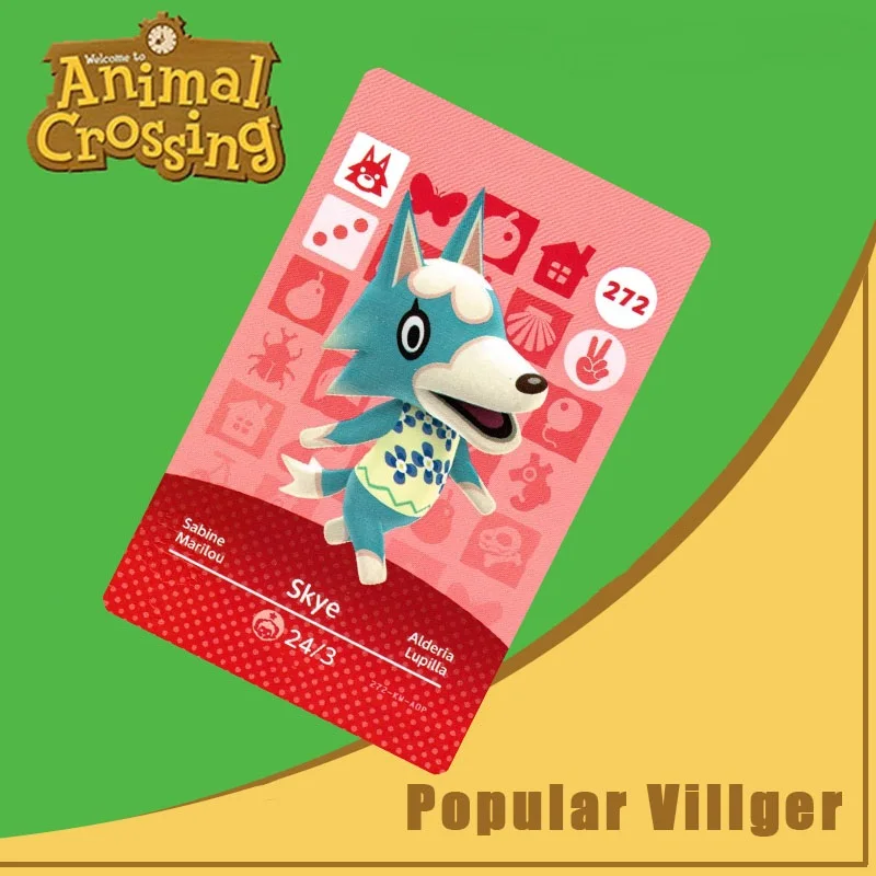 272 Cardinal Crossing Amiibo Card Skye Animal Series 3 Nfc Work for Ns Games дропшиппинг|Карты контроля доступа| |