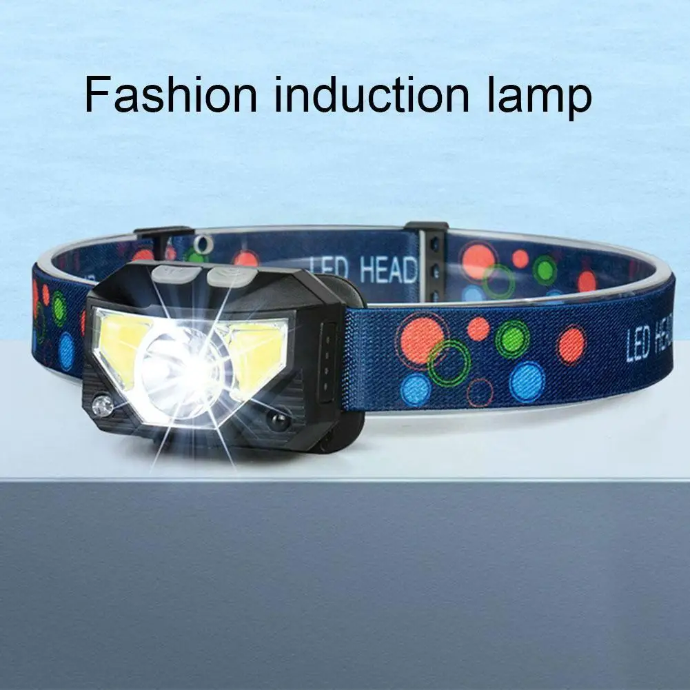 

Суперъяркая светодиодная аккумуляторная фара XPG + COB, 6 режимов, водонепроницаемая фара с датчиком движения, для наружного кемпинга и рыбалки...