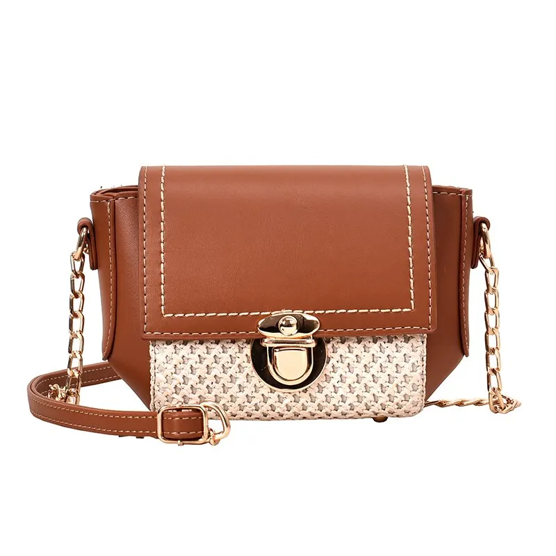 

2021 Fashion Straw Woven Women Torridity Beach Small Handbags Ladies Shoulder Crossbody Bags