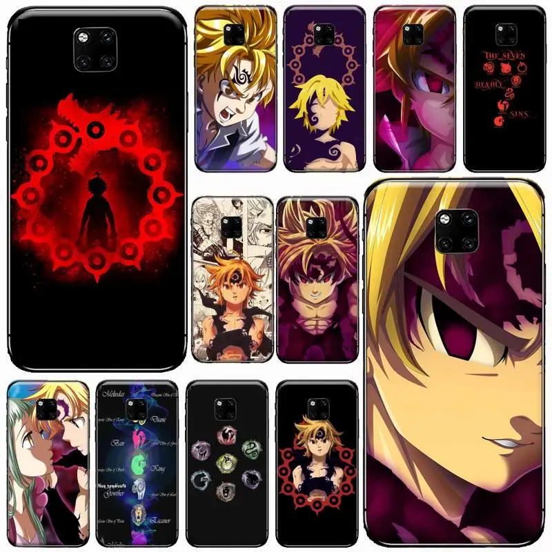 

Seven Deadly Sins cool anime Phone Case For Huawei Mate 9 10 20 Pro lite 20x nova 3e P10 plus P20 Pro Honor10 lite