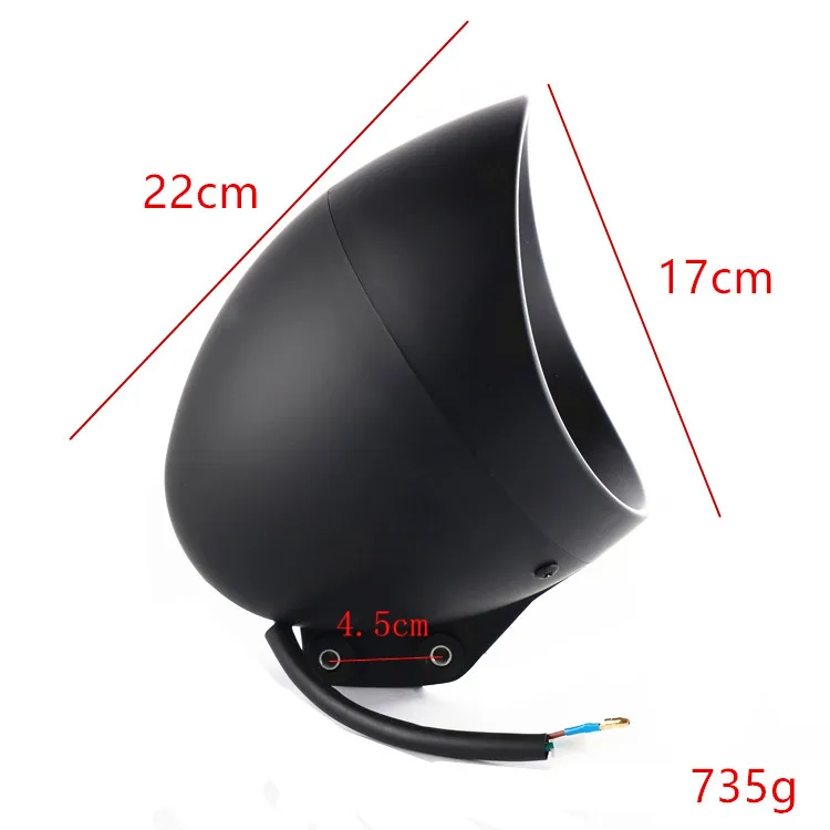 

35W Motorcycle Custom Low High Beam Headlight For