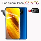 Мягкое стекло Poco X3 NFC, полное покрытие, Гидрогелевая пленка, Защита экрана для Xiaomi Poco X3 Pocophone X3, пленка для камеры