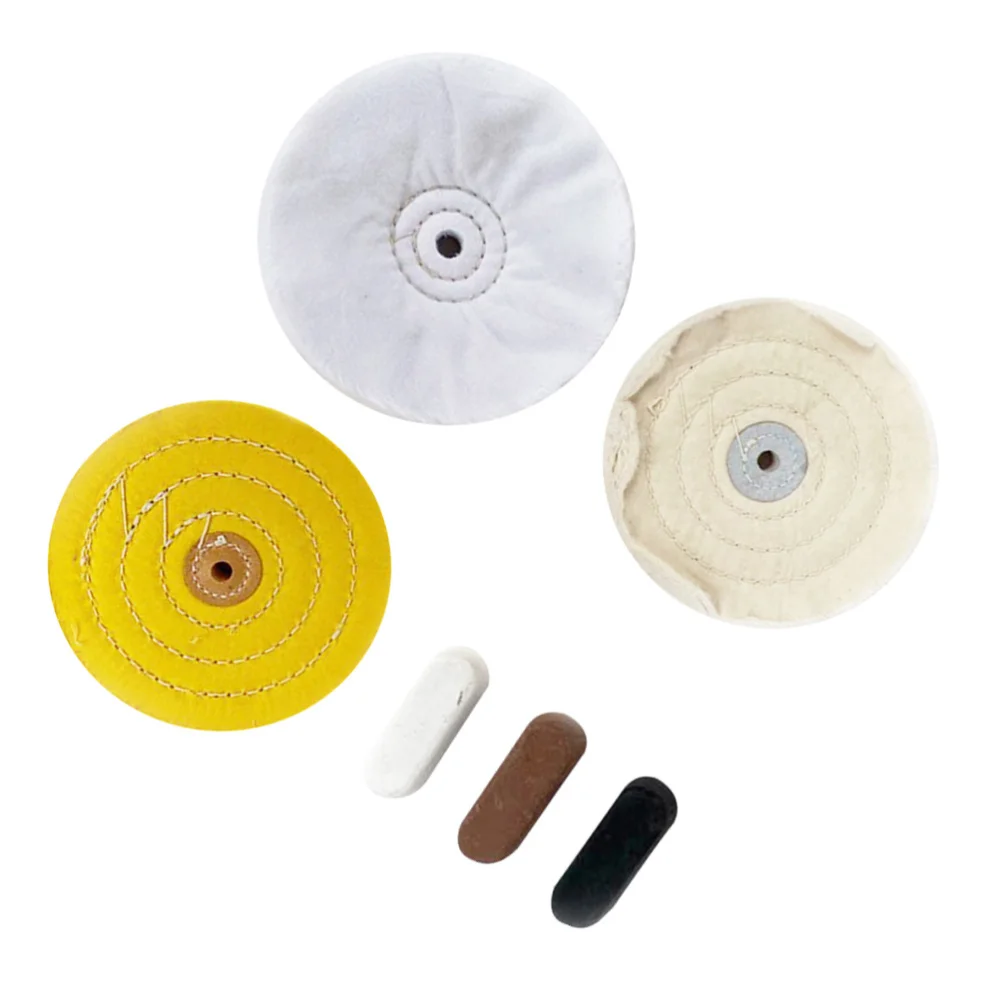 

6pcs Practical Buffing Polishing Wheels for Bench Grinder Buffer Tools