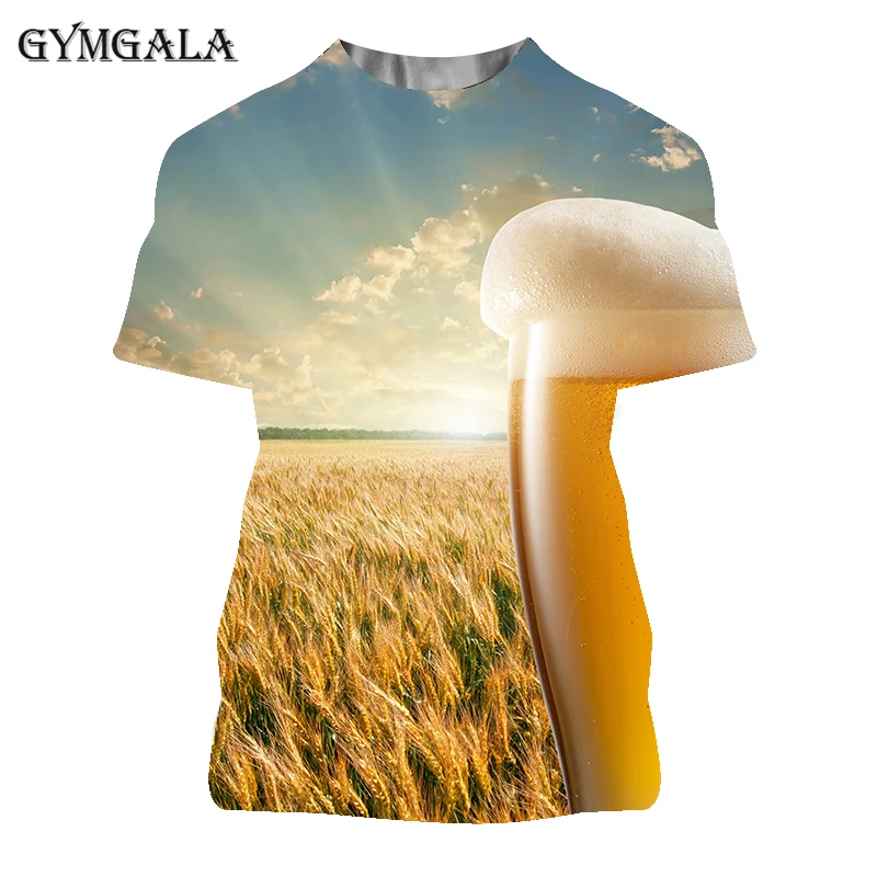 

Beer/fruit/can/ 3D printed T-shirt for men and women interesting and interesting novelty 3D printed T-shirt short sleeve top uni