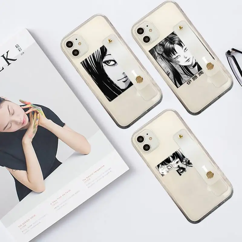 

Junji Ito Japanese Manga Horror Phone Case Transparent For iPhone 7 8 11 12 se 2020 mini pro X XS XR MAX Plus