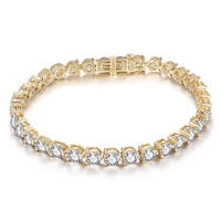 hpht lab growm diamond tenise bracelet 4 2mm gh si 10k gold jewelry customize ms 307