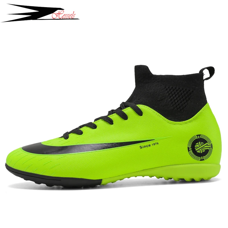 

Men Football Shoes Soccer Cleats Boots Long Spikes TF Spikes Sneakers Soft Indoor Turf Futsal Soccer Shoes Men Zapatos De Futbol