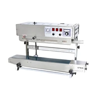 free shipping100 warranty fr 1000v high quality automatic continuous sealing machine with date printer