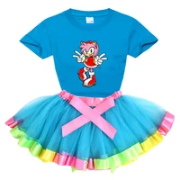 girls clothing sets 2020 summer princess costumes dress cute toddler baby clothes kids 2pcs children t shirt tutu dress tops