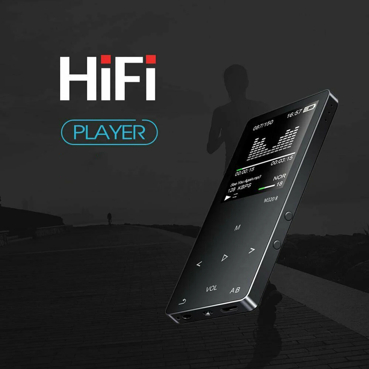 Цифровой Hi Fi Bluetooth MP3 музыкальный плеер Портативный fm радио USB мини BT диктофон с