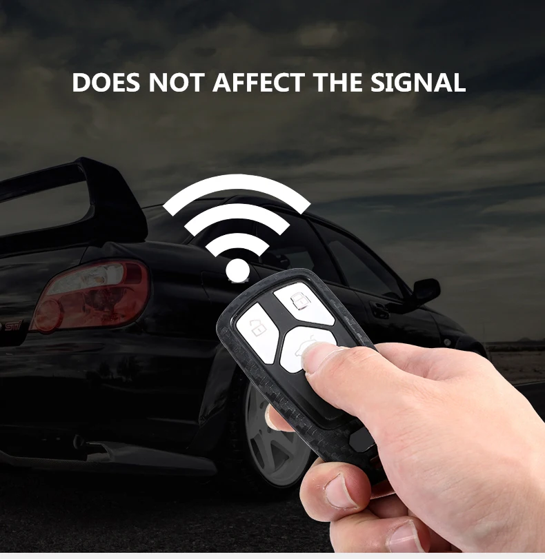 Новинка 2019 чехол для ключей из углеродного волокна с силикагелем автомобиля