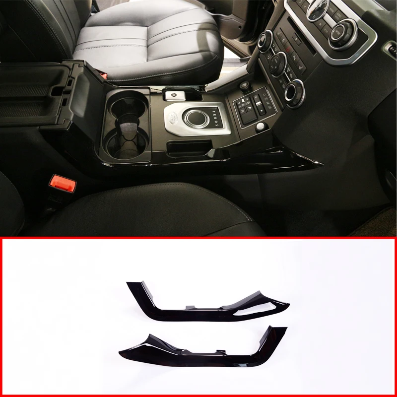 Для Land rover Discovery 4 LR4 2010- автомобиль ABS Матовый Серебристый глянец Черный центральная консоль декоративные полосы отделка 2 шт