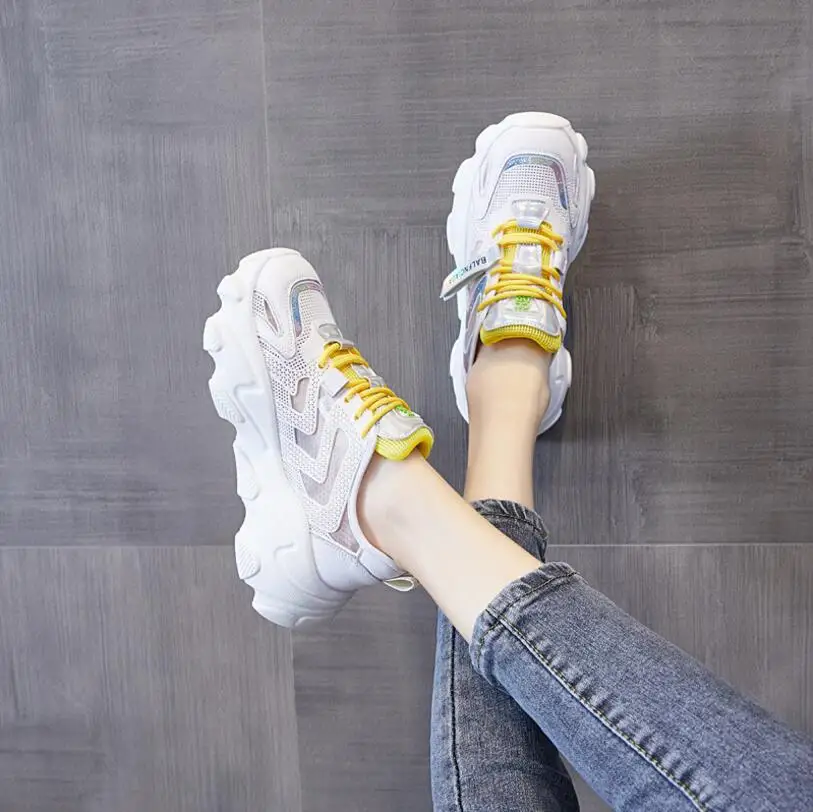 

New listing hot sale women Spring and summer net Breathable sports shoes running shoes TDS980012