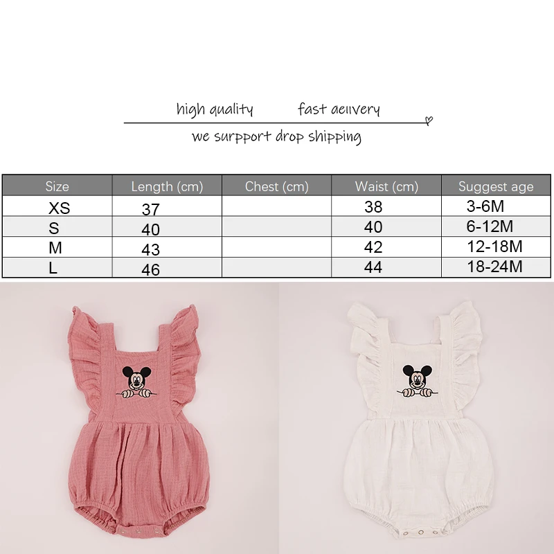 Детский комбинезон Минни Маус с оборками | Детская одежда и обувь