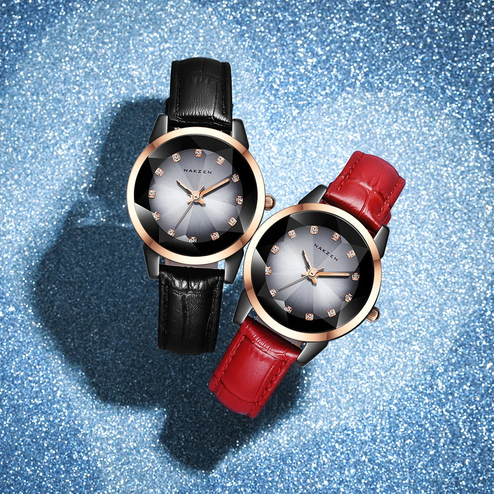 NAKZEN Women Watches Waterproof Black Ceramic Leather Luxury Fashion Ladies Quartz Watch Relogio Feminino Montre Femme