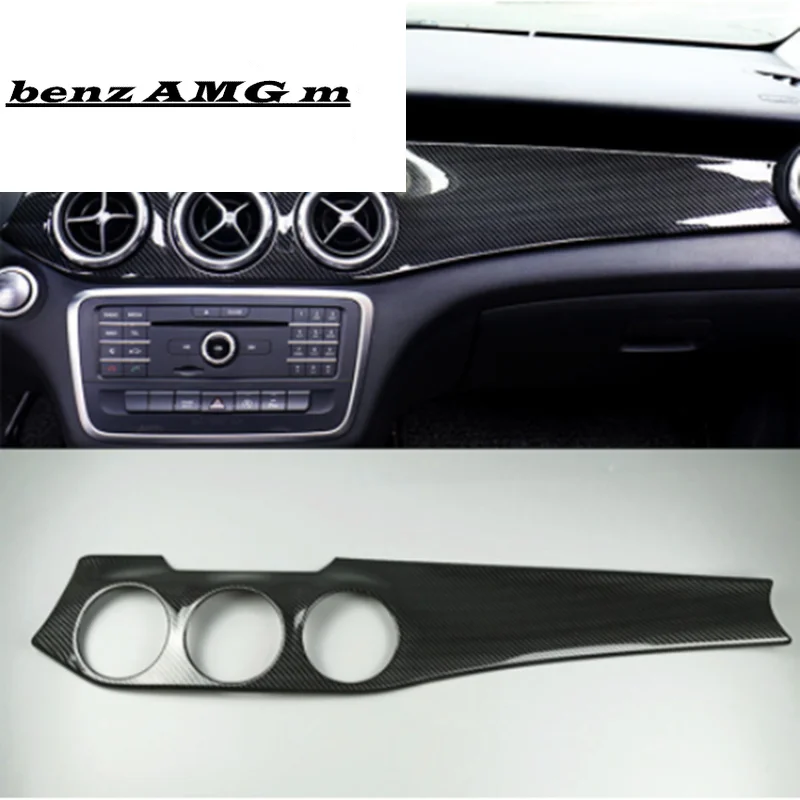 Декоративная панель центральной консоли из углеродного волокна для Mercedes Benz GLA X156