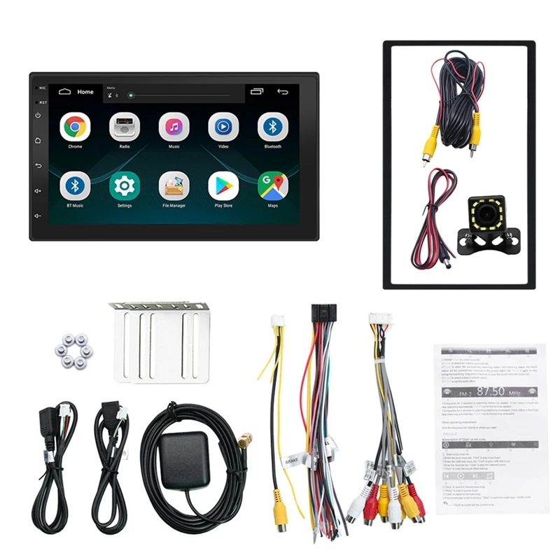 Новый Android 8 1 GPS навигация WiFi 7 дюймов 2Din восемь ядер стерео MP5 FM плеер 9999|GPS для