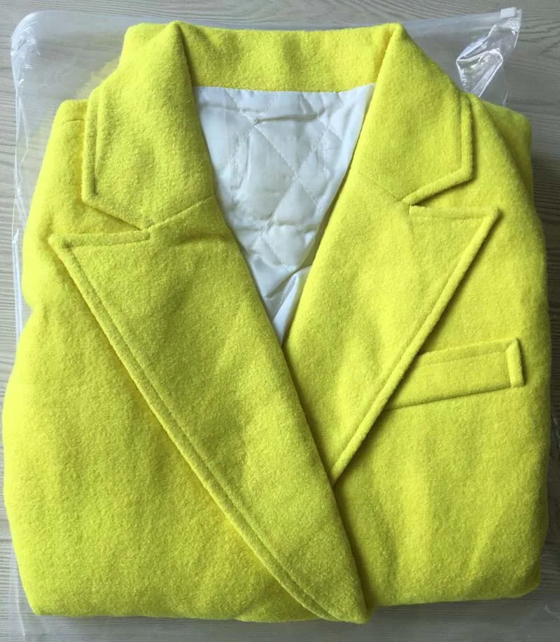 Женское шерстяное пальто ZADORIN однотонное двубортное с длинным рукавом и