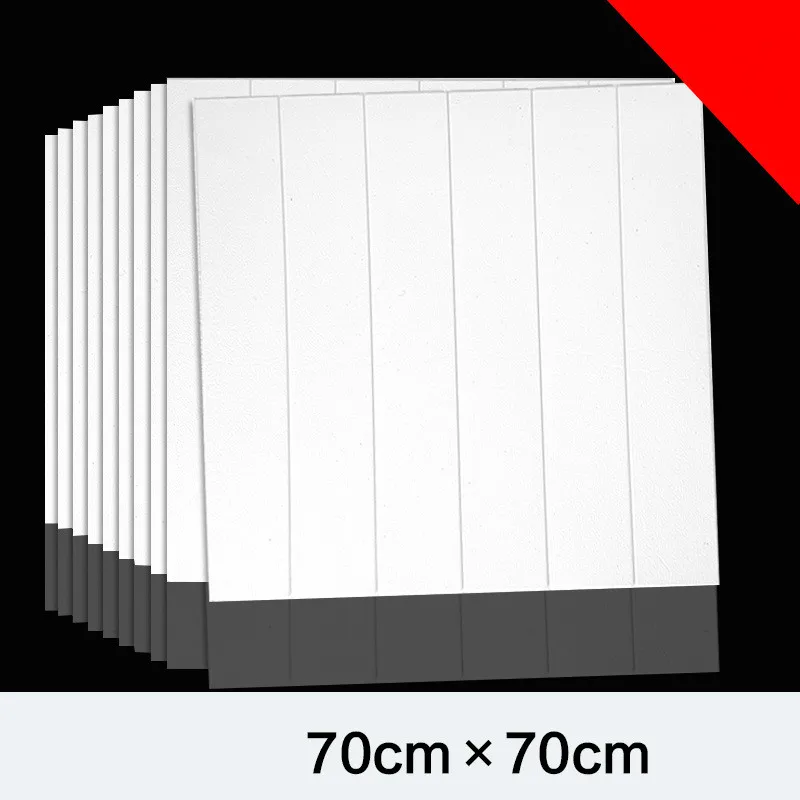 

10pcs 3D Wood Grain Wall Sticker Home Decor Foam Waterproof Wall Covering Self Adhesive Wallpaper For Living Room Bedroom