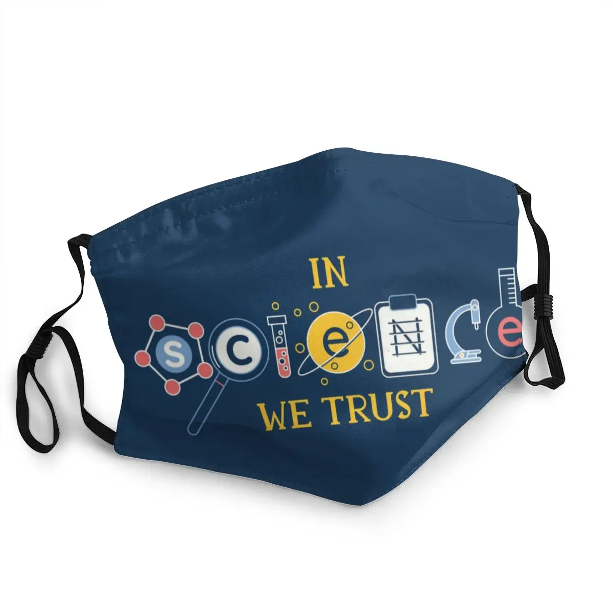 

In Science We Trust Reusable Face Mask Men Women Geek Scientist Lab Anti Haze Dustproof Protection Cover Respirator Mouth-Muffle