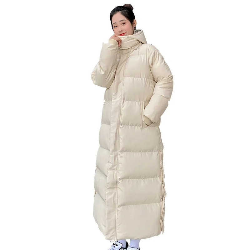 Winter Clothes Women 2021 New Coat Women's Loose Padded down Jacket Overknee Mid-Length Slim-Fitting Cotton-Padded Jacket