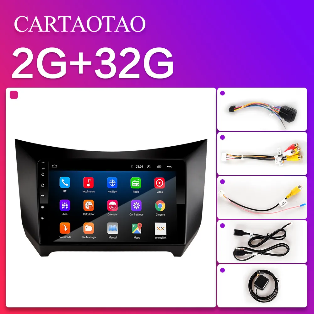 H-Lifan 320-ZS-2G 2 DIN Android 8,1 GO " 2.5D HD Автомобильный Радио gps навигации Bluetooth проигрыватель авто радио мультимедиа плеер для Lifan 320 2009-2012 - Цвет: H-Lifan 320-ZS-2G