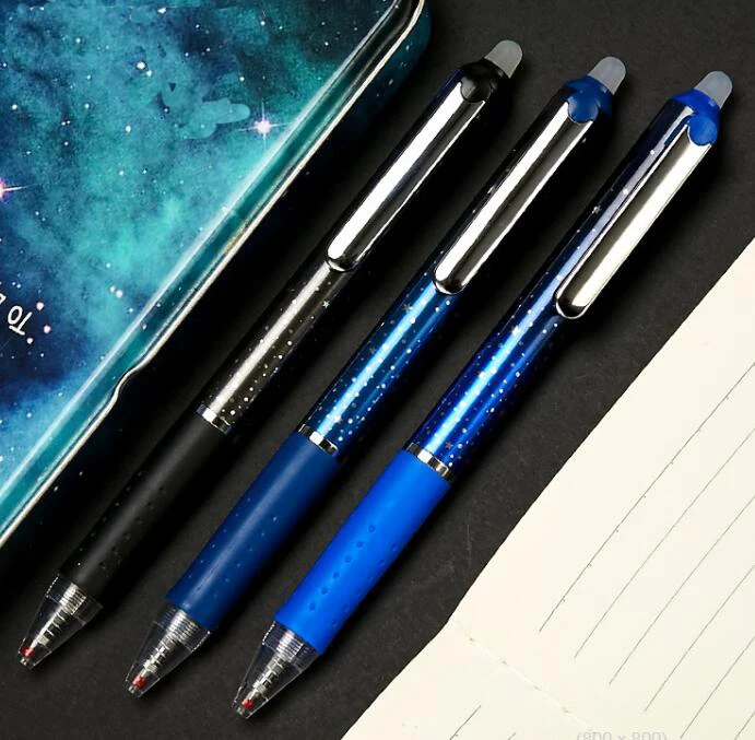 

1 шт. новая гелевая ручка со звездами, металлические гелевые ручки со стираемыми пулями, плавные письменные принадлежности, офисные принадл...