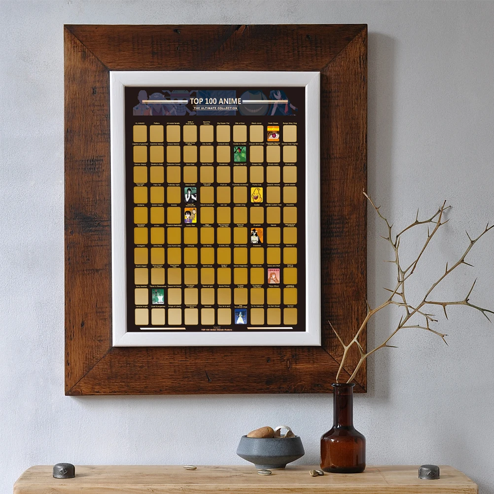 Топ 100 аниме скребки Постер фото обои для детей драгоценный подарок любителей