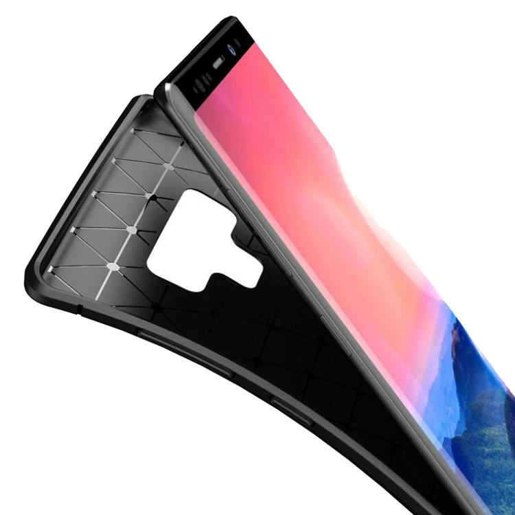 Чехол для мобильного телефона TPU ДЛЯ: Samsung S9 S10 J4 J6 J7 J8 Note9 plus Lite Core prime beetle shatter-resistant carbon fiber business on.