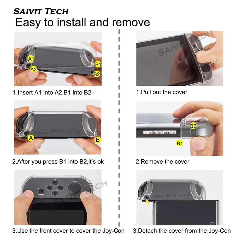 NS nintendo s Zend Switch Crystal PC съемный прозрачный чехол и стеклянная пленка для экрана для nintendo Switch жесткий чехол
