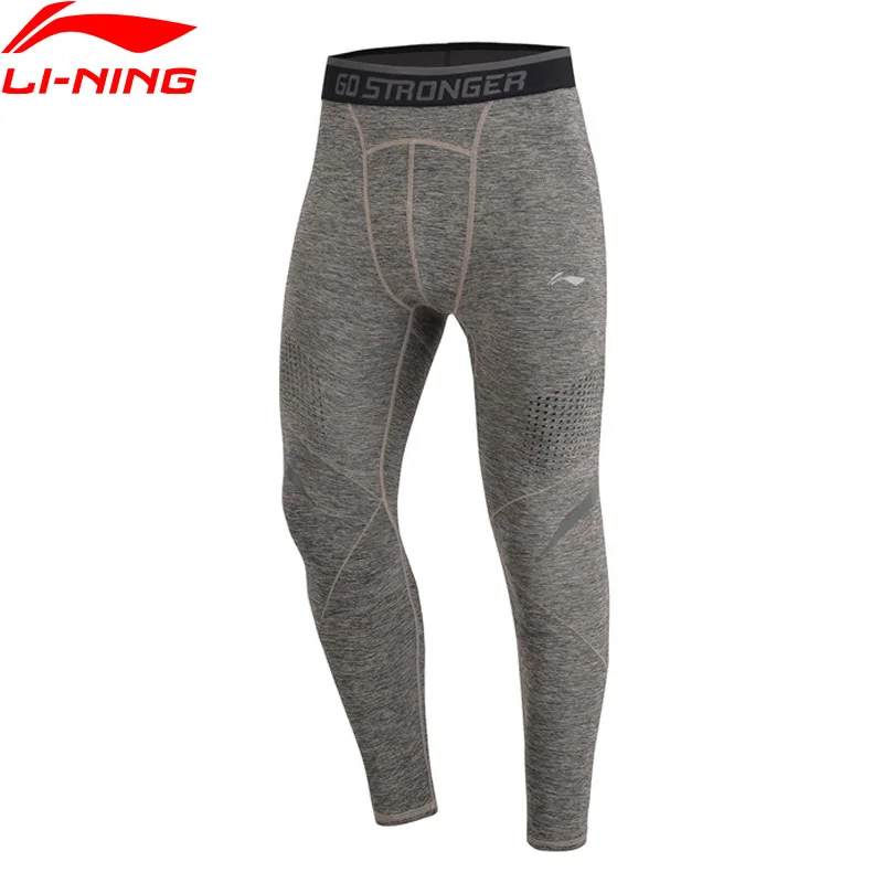 Li-Ning Men Training Series Sports Tights 88% Polyester 12% Spandex Comfort li ning LiNing Fitness Sport Pants AULP019 | Спорт и
