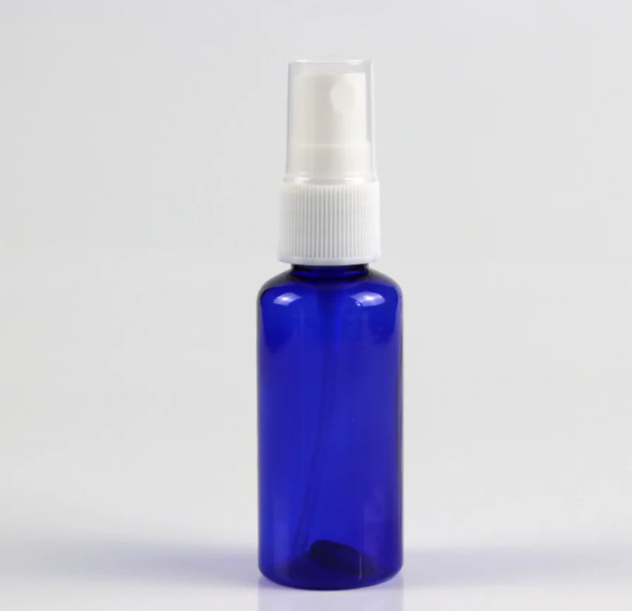 100 шт./лот синие многоразовые флаконы дорожный пластиковый распылитель для духов