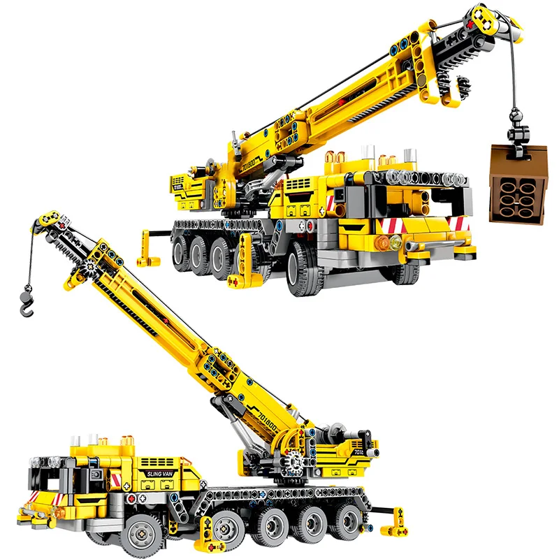 665 шт. автомобиль Конструкторы Technic механический кодовый кран создатель