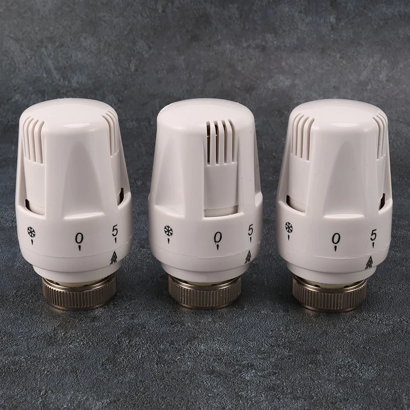 3Pcs Thermostat Radiator Valve TRV Thermostatic Head M30 X 1.5 Replacement | Обустройство дома